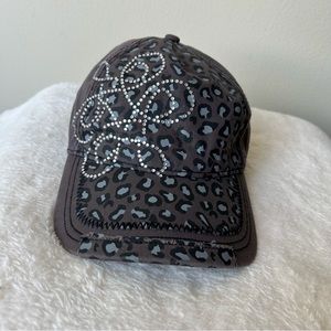 Anna & Ava Gray and Animal Print Baseball Cap